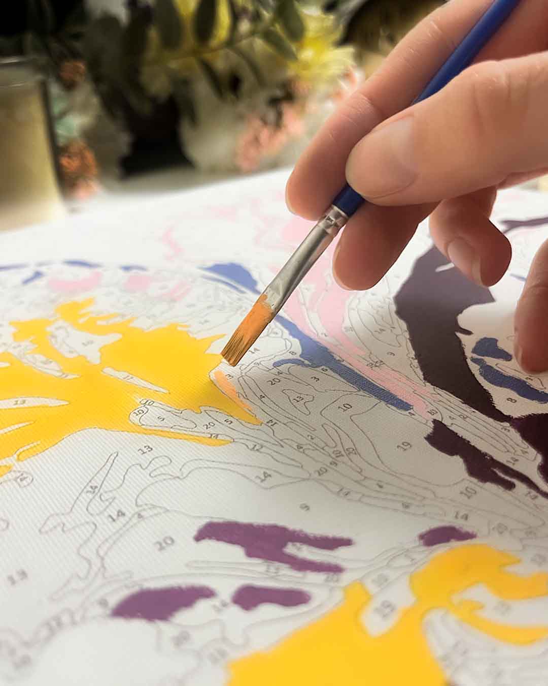 Sayılarla Boyama Seti - Tropik Çiçekler