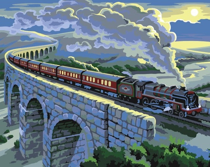 Sayılarla Boyama Seti - Kara Tren
