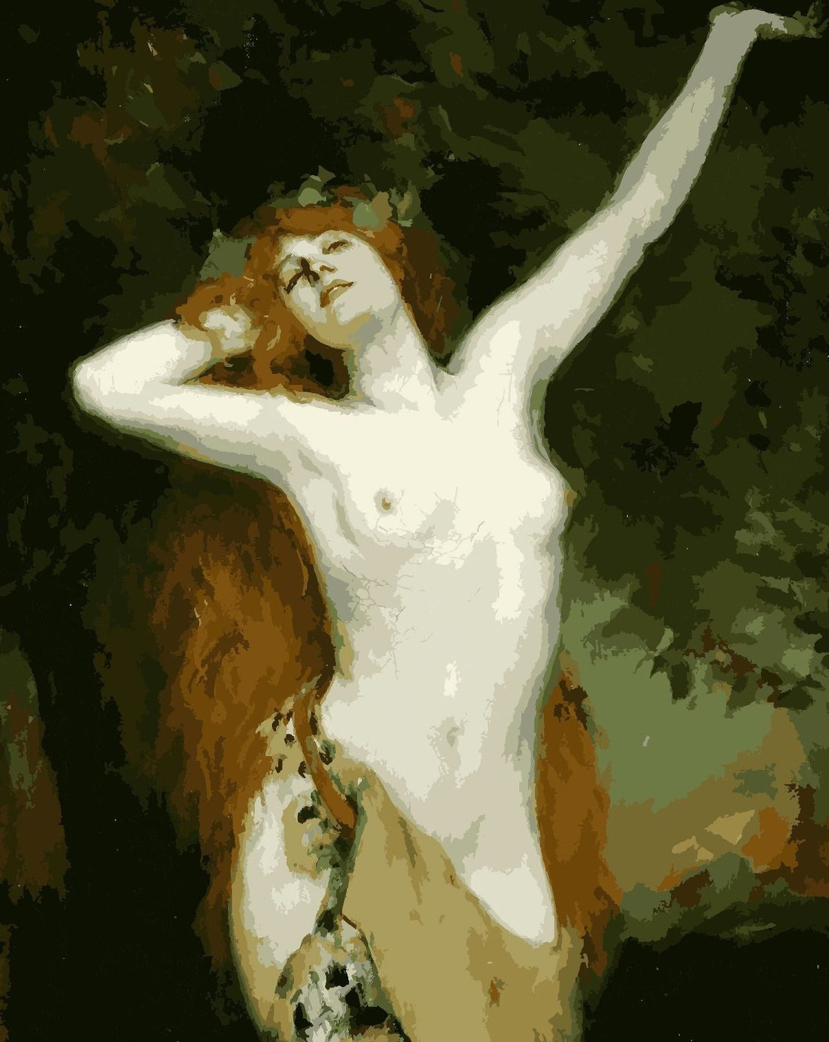 Sayılarla Boyama Seti - Ferdinand Leeke - Bacchante