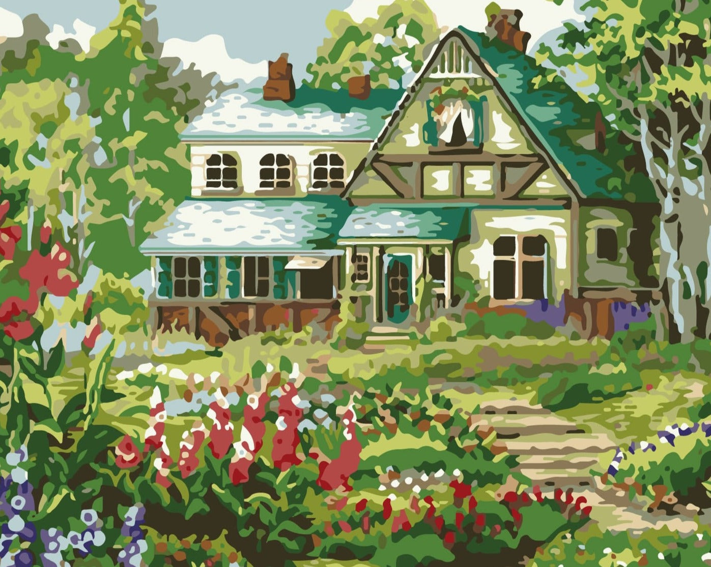 Sayılarla Boyama Seti - Yayla Evi
