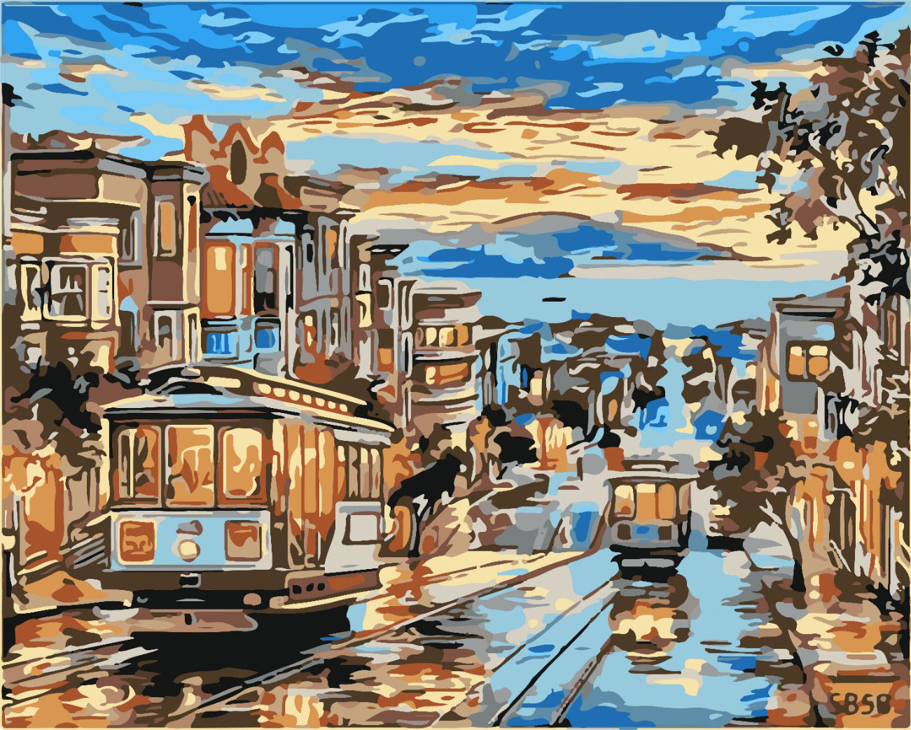 Sayılarla Boyama Seti - Tramvay