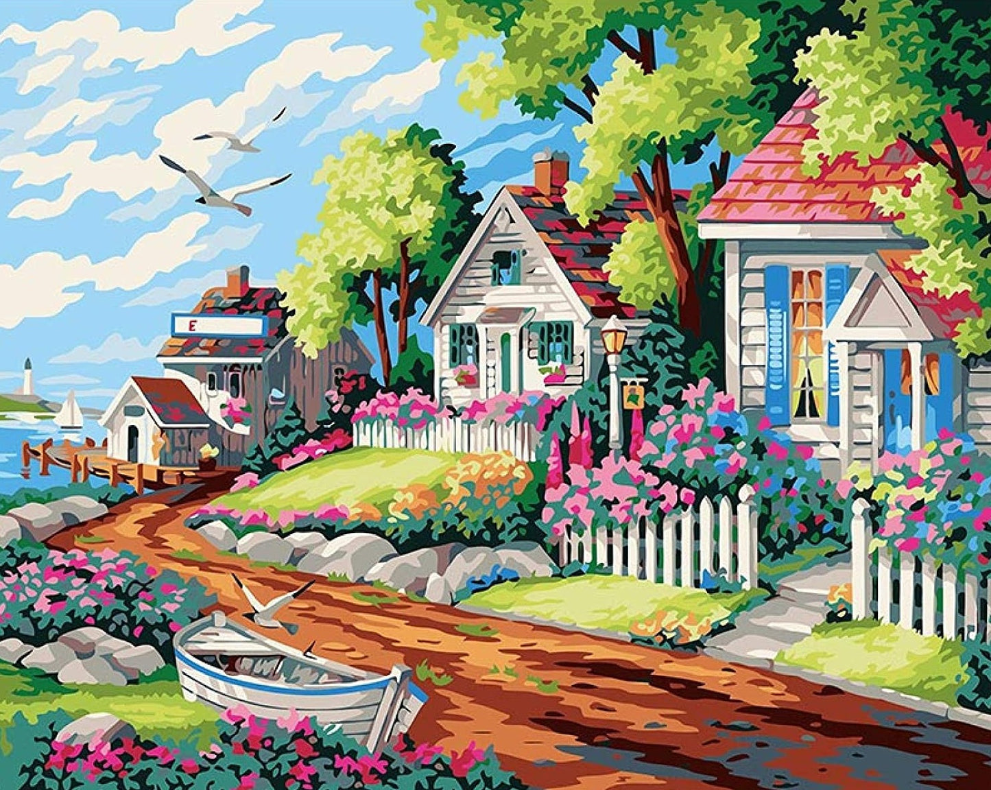 Sayılarla Boyama Seti - Tatil kasabası