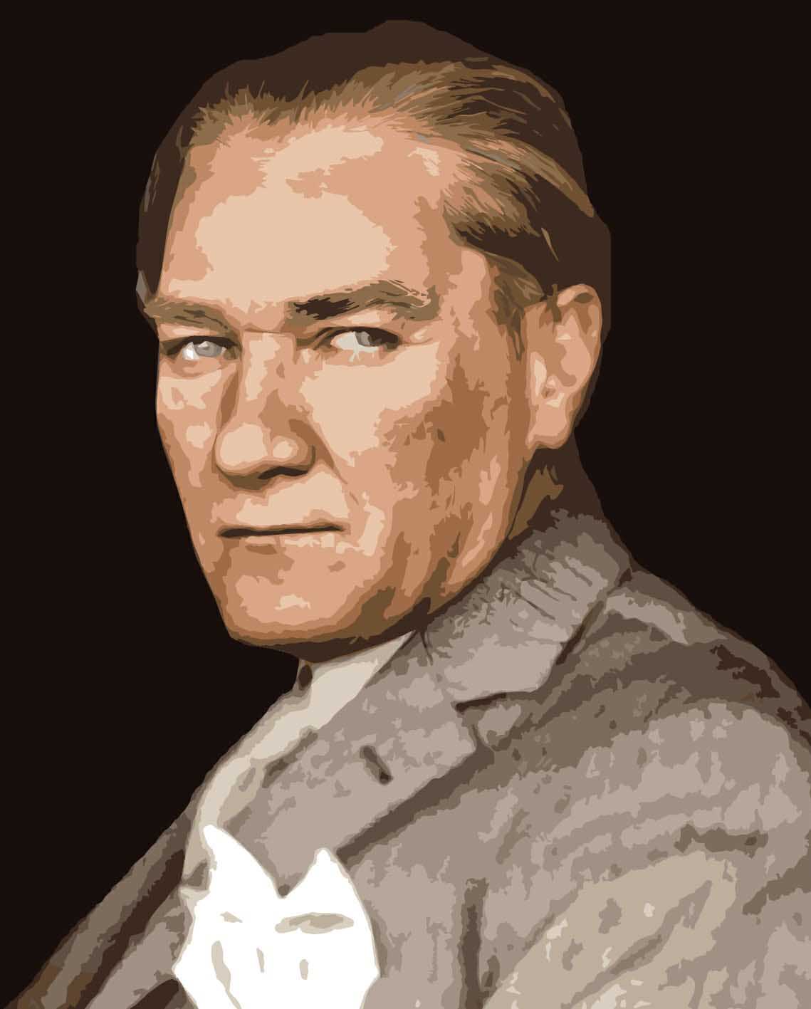 Sayılarla Boyama Seti -  Başöğretmen Atatürk