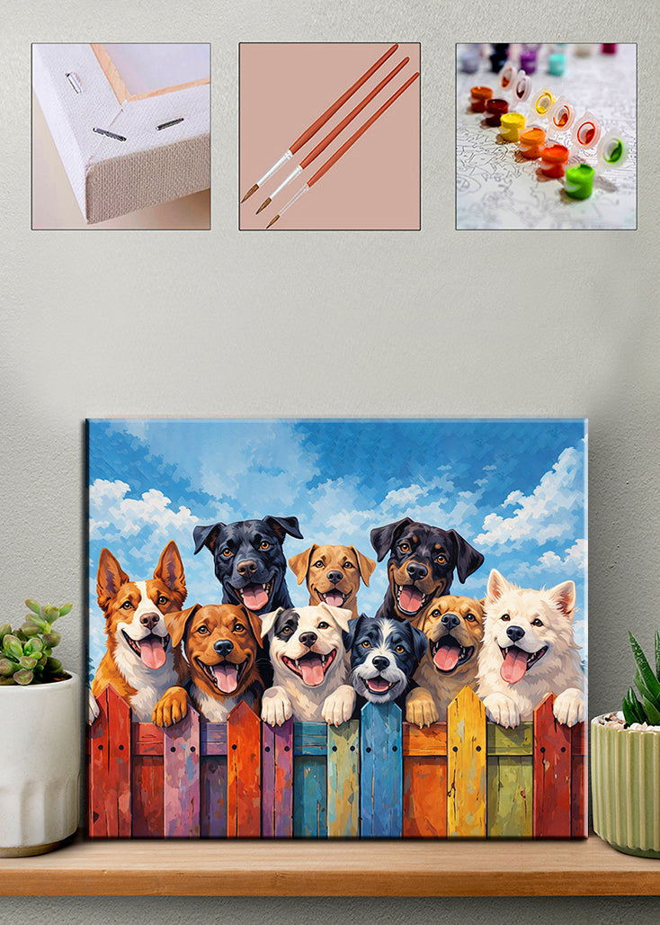 Sayılarla Boyama Seti - Neşeli Köpekler