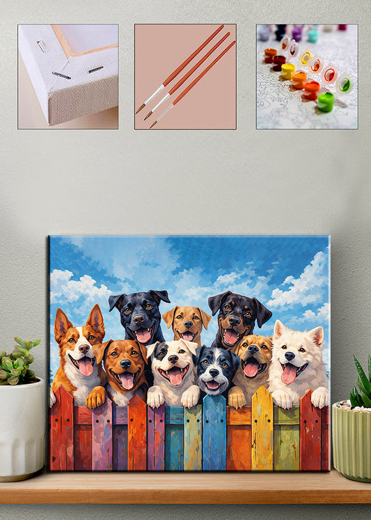 Sayılarla Boyama Seti - Neşeli Köpekler