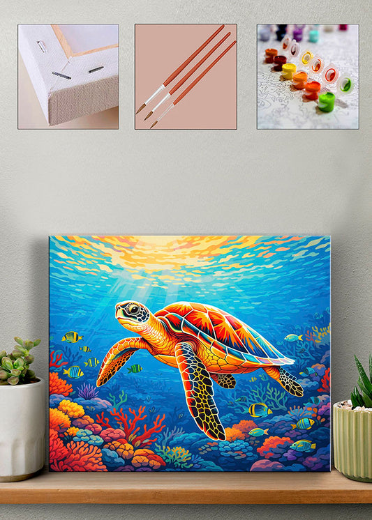 Sayılarla Boyama Seti - Caretta ve Mercanlar
