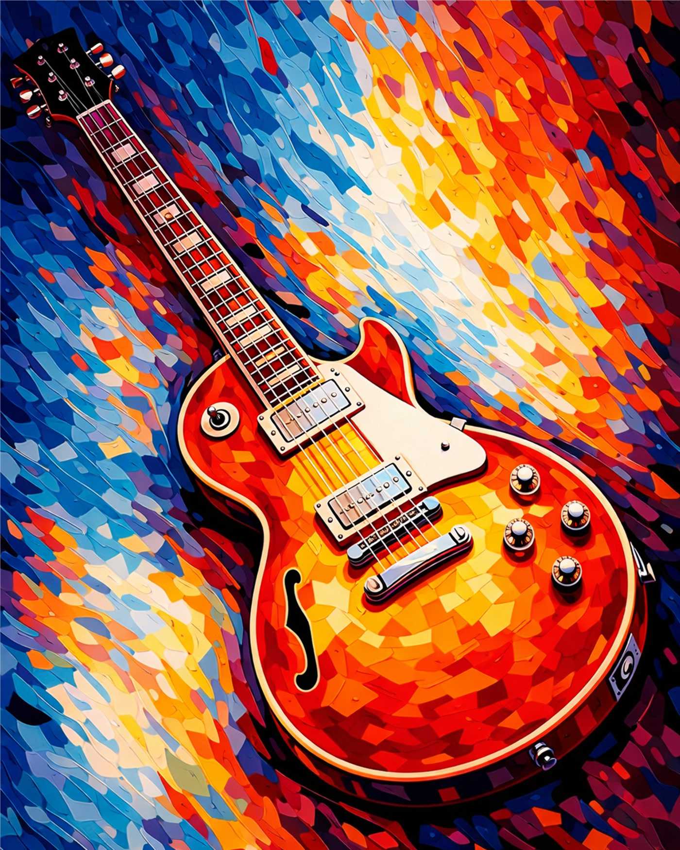 Sayılarla Boyama Seti - Gitar