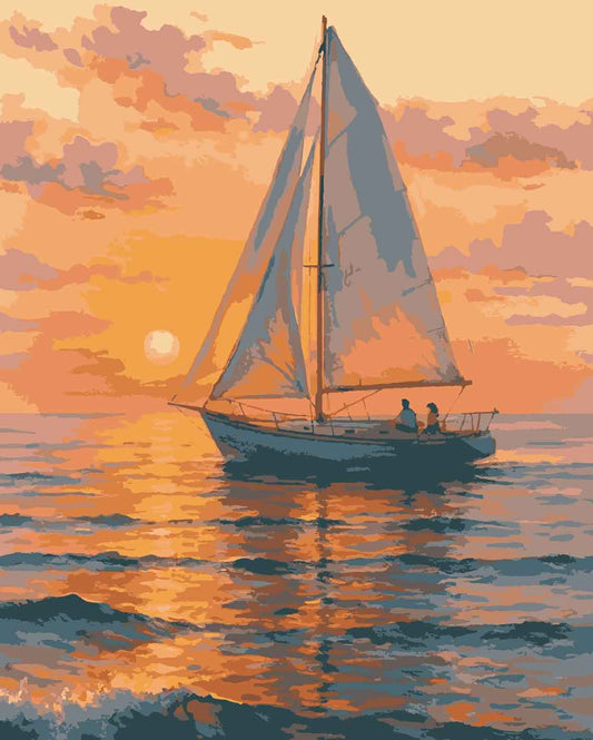 Sayılarla Boyama Seti -  Altın Deniz