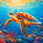 Sayılarla Boyama Seti - Caretta ve Mercanlar