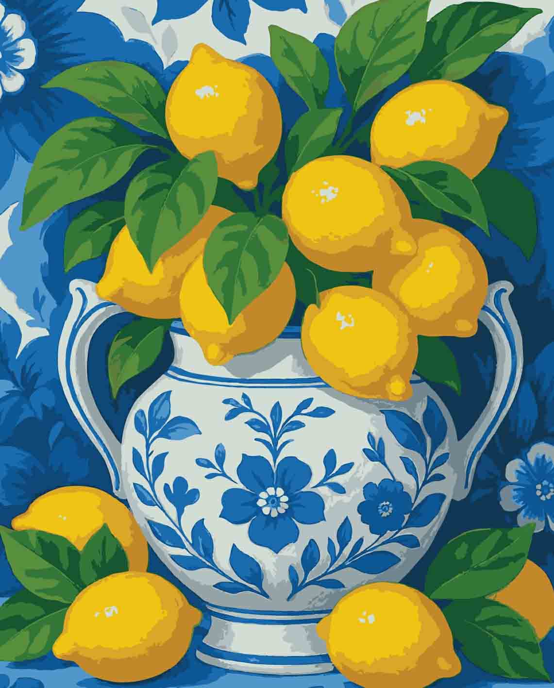 Sayılarla Boyama Seti -  Limonlar