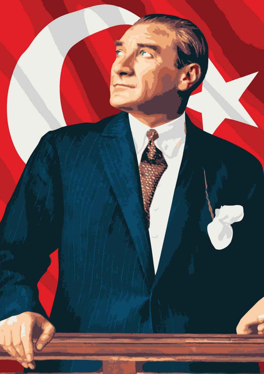 Sayılarla Boyama Seti -  İstikbal Göklerdedir - Atatürk