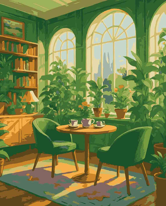 Sayılarla Boyama Seti -  Kış Bahçesi