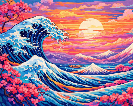 Sayılarla Boyama Seti - Dalgalı Deniz