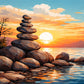Sayılarla Boyama Seti - Zen Taşları