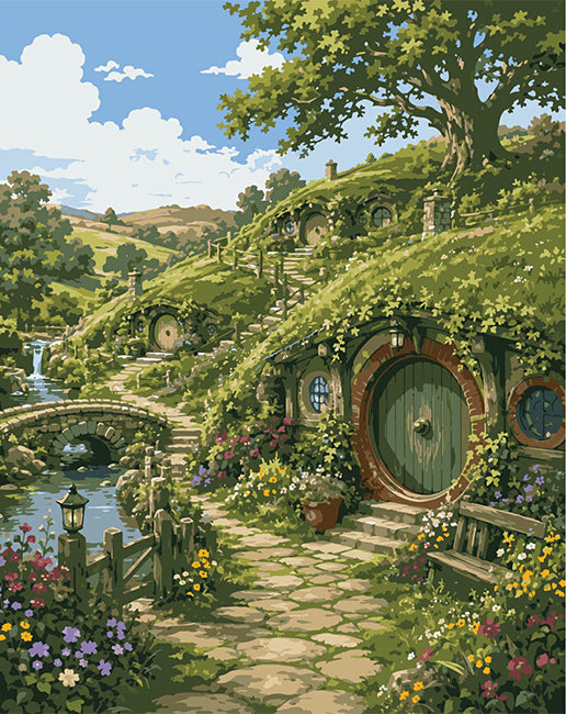 Sayılarla Boyama Seti - Hobbit Köyü