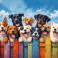 Sayılarla Boyama Seti - Neşeli Köpekler
