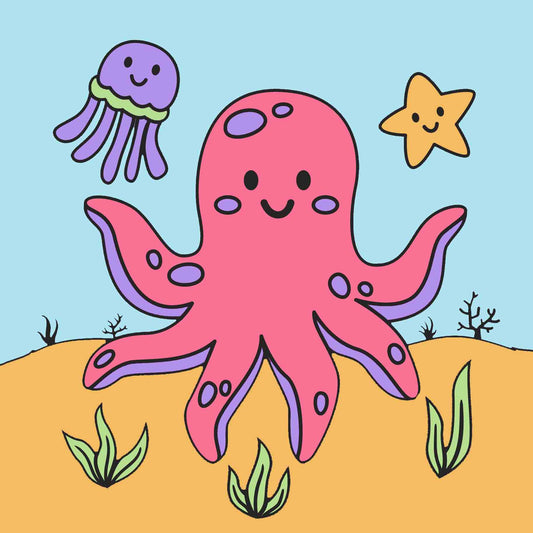 Sayılarla Boyama Seti -  Denizdeki Dostlarımız