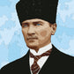 Sayılarla Boyama Seti -  Kalpaklı Atatürk